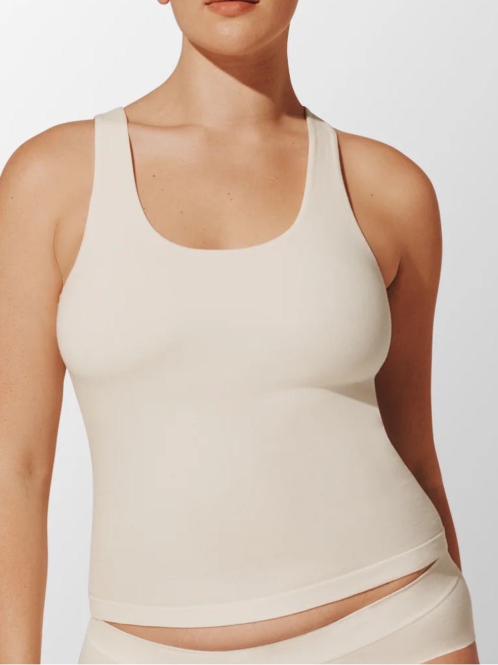 ThirdLove Ivory Scoop Neck Tank Top small nwt
